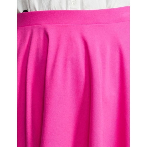 STYLORE Basic Versatile Mini Skater Skirt Pink  Women XS - Picture 3 of 5